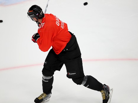 Раскатка «Авангарда» перед матчем с «Локомотивом»