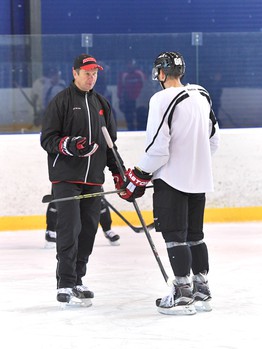 Тренировка перед игрой с "Медвешчаком"