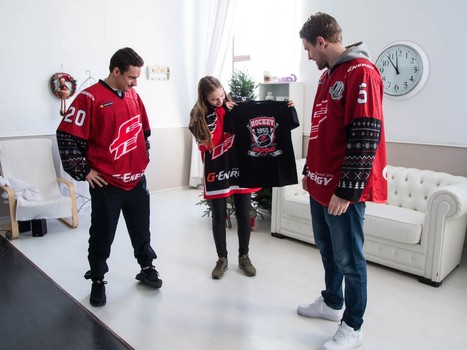 Новогоднее чудо: фотосессия с игроками