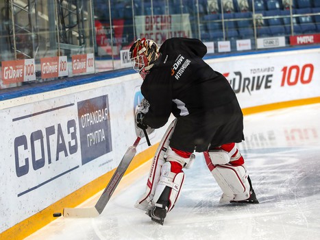Раскатка «Авангарда» перед матчем с «Салаватом Юлаевым»