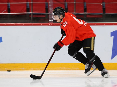 Раскатка «Авангарда» перед матчем со «Спартаком»