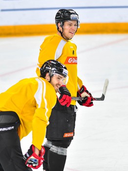 Раскатка "Авангарда" перед матчем с "Адмиралом"