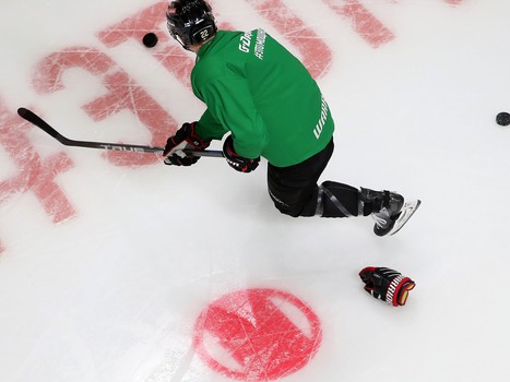 Раскатка «Авангарда» перед матчем с «Салаватом Юлаевым»