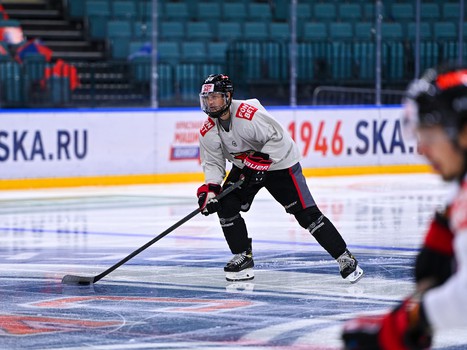 Раскатка «Авангарда» перед матчем с «Сибирью»