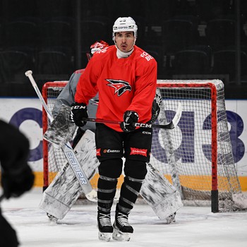 Раскатка «Авангарда» перед выездным матчем с московским «Динамо»