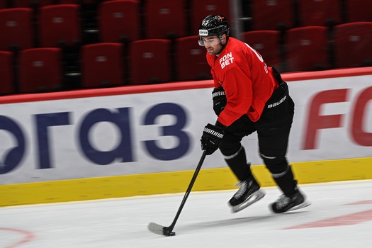 Тренировка «Авангарда» перед матчем с «Адмиралом»