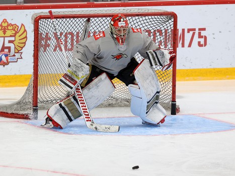 Раскатка «Авангарда» перед матчем с «Сибирью»