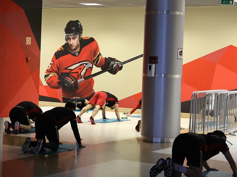 Тренировка «Авангарда» во время паузы в чемпионате