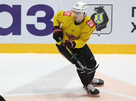 Раскатка «Авангарда» перед матчем в Хабаровске