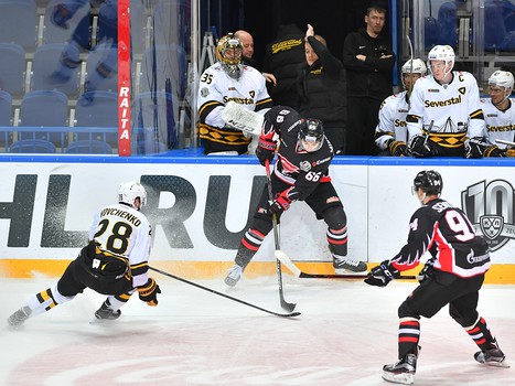 21.02.2018. Серия товарищеских матчей. "Авангард" - "Северсталь" 0:2