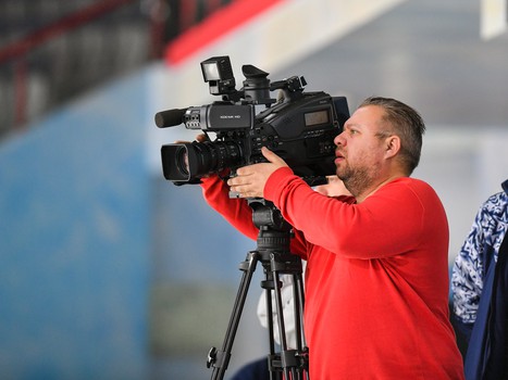 Открытая тренировка "Авангарда" для СМИ перед стартом плей-офф