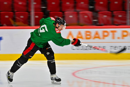 Раскатка «Авангарда» перед матчем с «Металлургом»