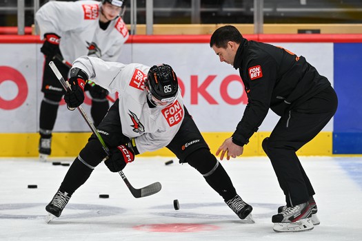 Раскатка «Авангарда» перед матчем с минским «Динамо»