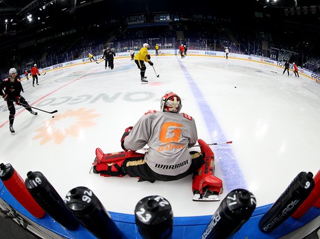 Раскатка «Авангарда» перед первым матчем серии с «Ак Барсом»