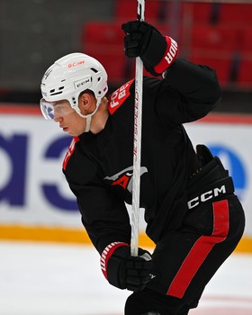 Раскатка «Авангарда» перед матчем в Балашихе