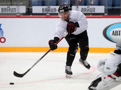 Раскатка «Авангарда» перед матчем против СКА