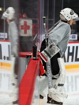 Раскатка «Авангарда» перед матчем с «Автомобилистом»