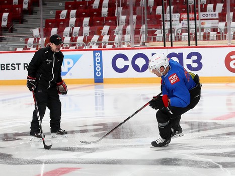 Раскатка «Авангарда» перед выездным матчем с «Трактором»