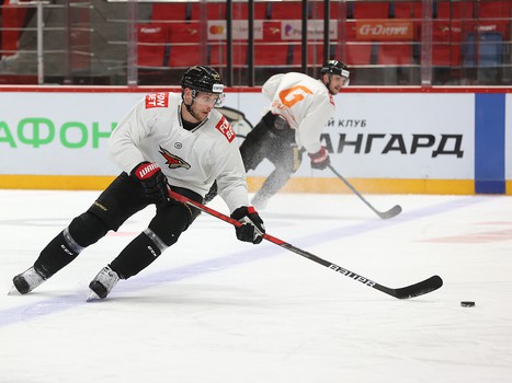 Раскатка «Авангарда» перед матчем с «Торпедо»