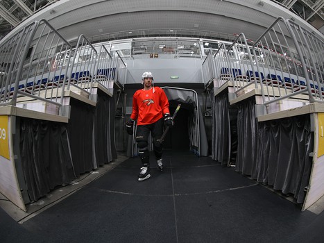 Тренировка «Авангарда» перед матчем во Владивостоке