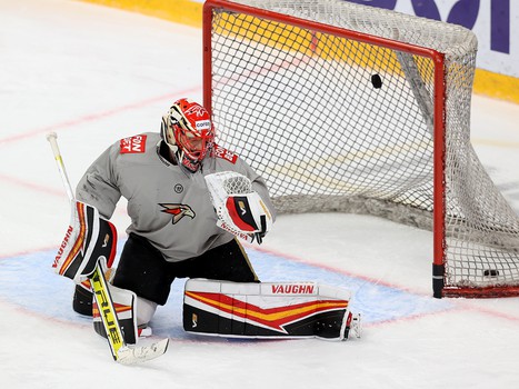 Тренировка «Авангарда» перед матчем с «Нефтехимиком»