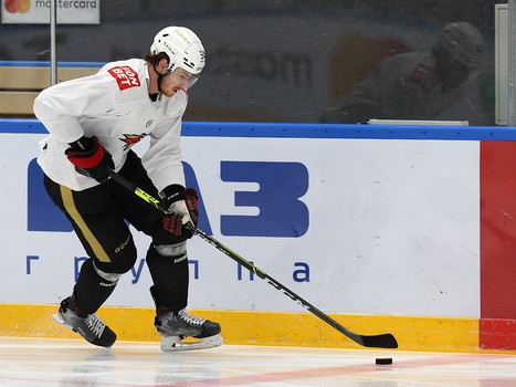 Раскатка «Авангарда» перед матчем в Нижнем Новгороде