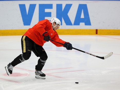 Тренировка «Авангарда» перед матчем в Новосибирске