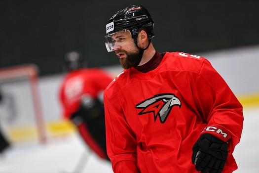 Раскатка «Авангарда» перед матчем с «Автомобилистом»