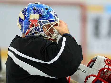 Раскатка "Авангарда" перед матчем с "Нефтехимиком" 1 ноября 2013