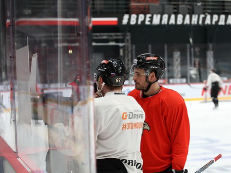 Раскатка «Авангарда» перед матчем с «Витязем»