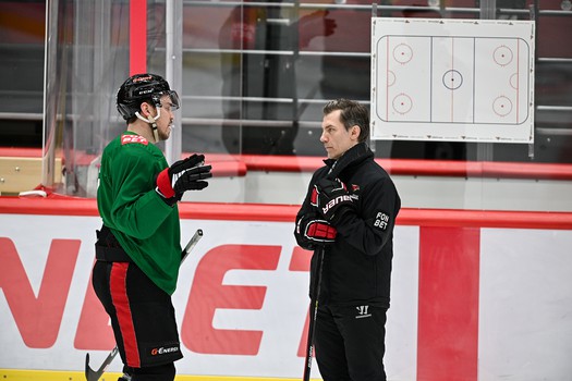 Раскатка «Авангарда» перед матчем с ЦСКА