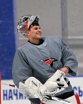 Тренировка «Авангарда» перед матчем в Новосибирске