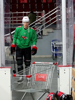 Тренировка «Авангарда» в Екатеринбурге перед третьим матчем серии с «Автомобилистом»