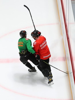 Тренировка «Авангарда» во время паузы в чемпионате