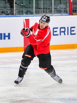 Раскатка "Авангарда" перед матчем с "Нефтехимиком"