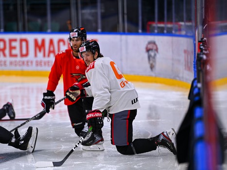 Раскатка «Авангарда» перед матчем с «Сибирью»