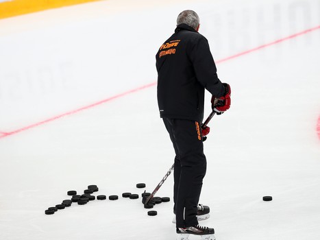 Раскатка «Авангарда» перед матчем с «Сибирью»