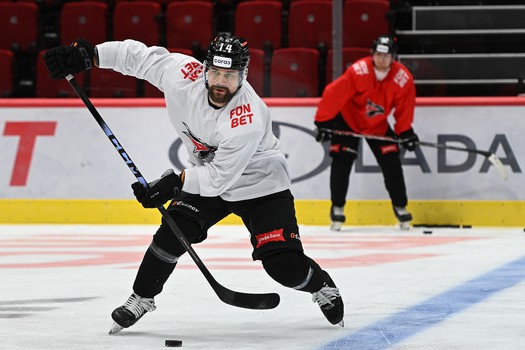 Раскатка «Авангарда» перед матчем с «Металлургом»