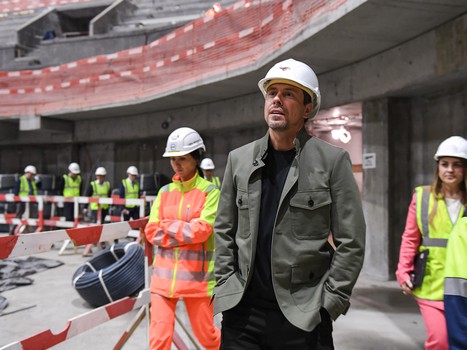 Александр Крылов посетил строительство «Арены Омск»