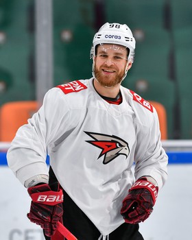 Раскатка «Авангарда» перед матчем в Казани