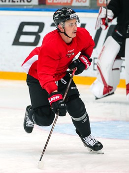 Раскатка «Авангарда» перед матчем со «Спартаком»