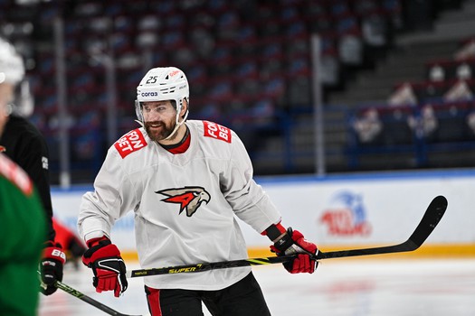 Раскатка «Авангарда» перед четвёртым матчем серии с «Металлургом» в Магнитогорске