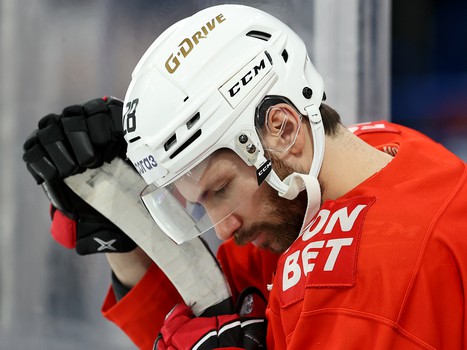 Тренировка «Авангарда» перед пятым матчем серии в Магнитогорске