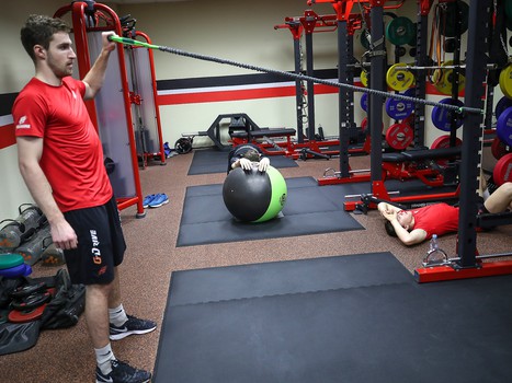 Раскатка «Авангарда» перед матчем с «Витязем»