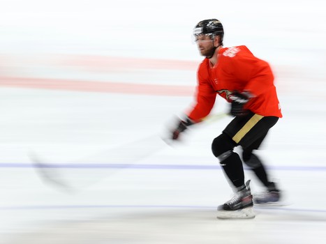 Раскатка «Авангарда» перед матчем с «Металлургом»