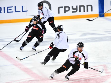 Раскатка "Авангарда" перед матчем с "Барысом"