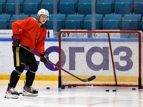 Тренировка «Авангарда» перед матчем в Нур-Султане