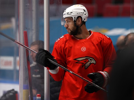 Раскатка «Авангарда» перед матчем в Сочи