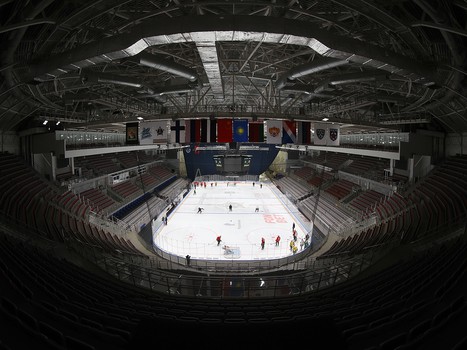 Тренировка «Авангарда» перед матчем во Владивостоке