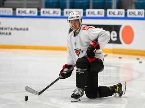 Раскатка «Авангарда» перед матчем в Нур-Султане